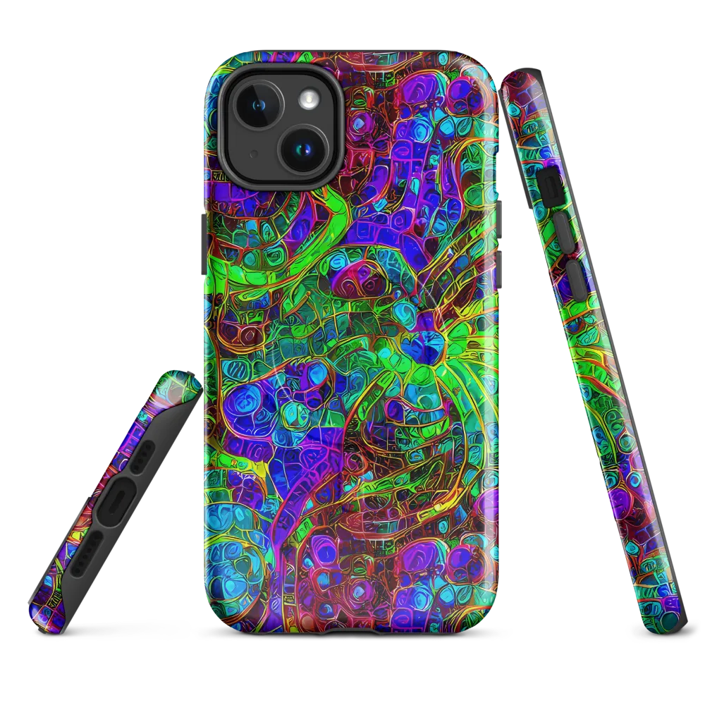Jewel Circuit on MagSafe Tough Case for iPhone® — Front