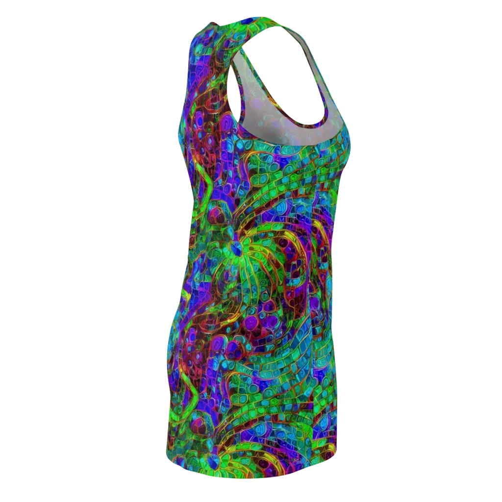 Jewel Circuit on Racerback Dress — Back Side