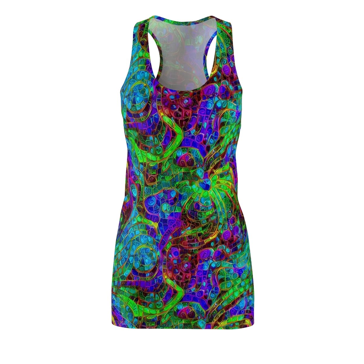 Jewel Circuit on Racerback Dress — Front