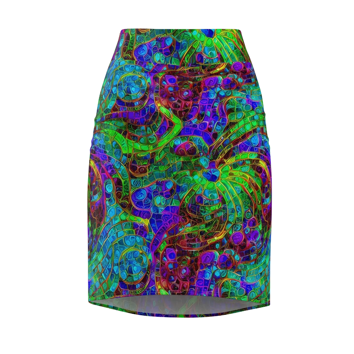 Jewel Circuit on Pencil Skirt — Front
