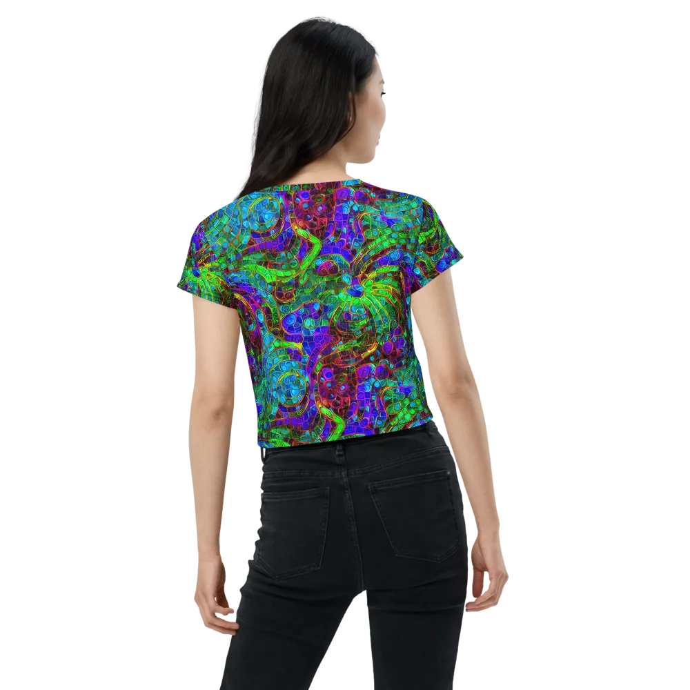 Jewel Circuit on Crop Tee — Back