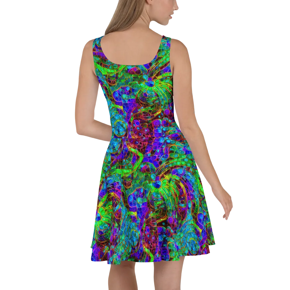Jewel Circuit on Skater Dress — Back