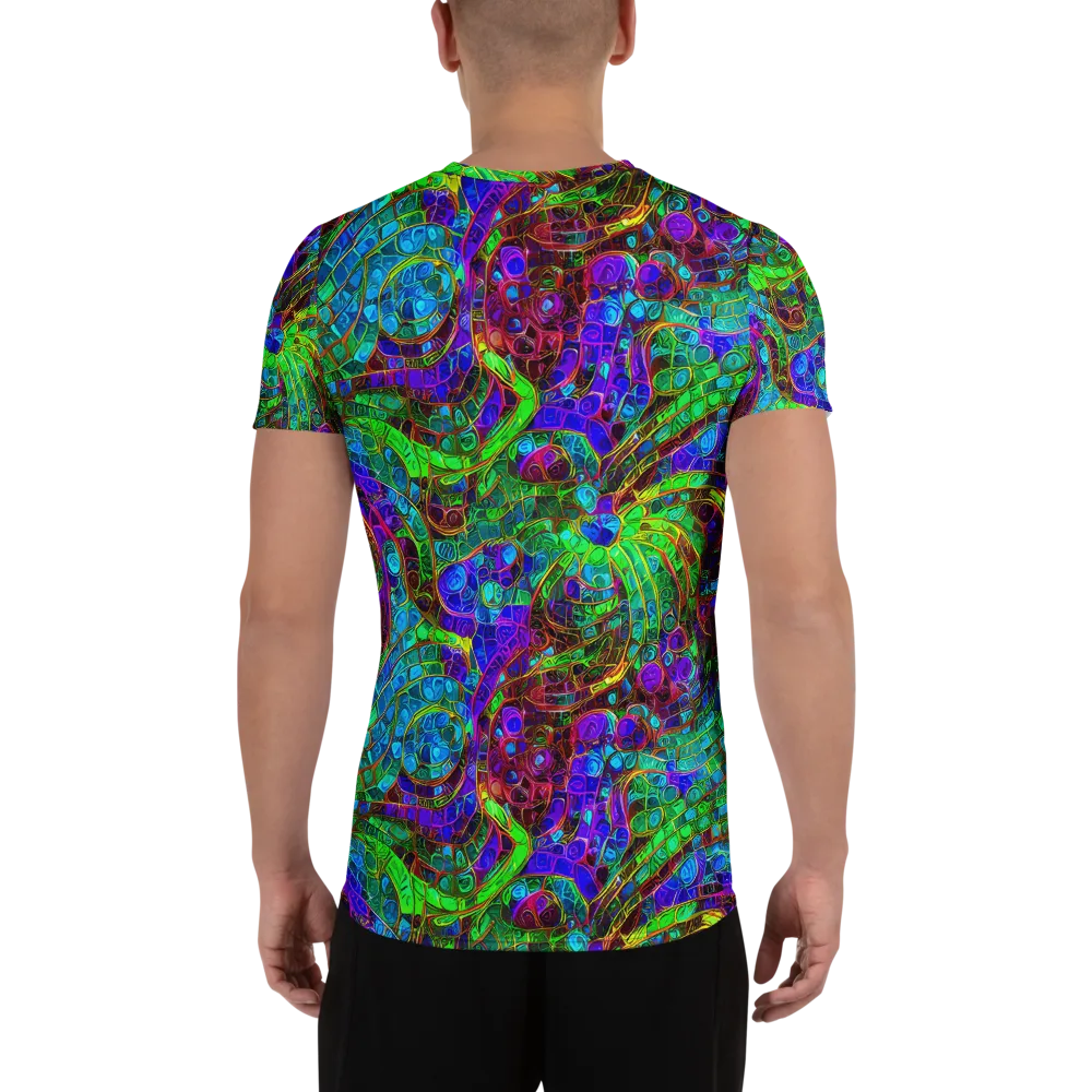 Jewel Circuit on Men's Athletic T-Shirt — Back