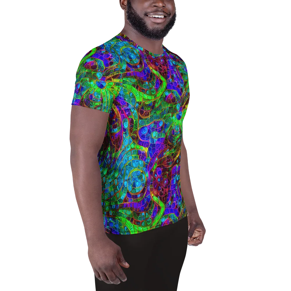 Jewel Circuit on Men's Athletic T-Shirt — Right