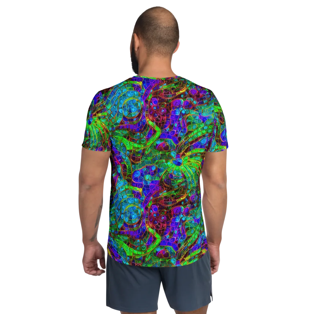 Jewel Circuit on Men's Athletic T-Shirt — Back