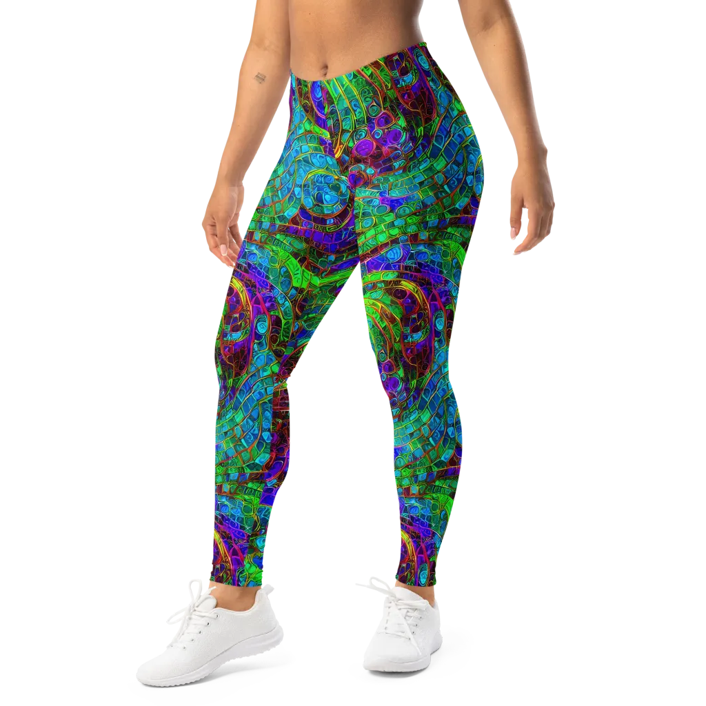 Jewel Circuit on Leggings — Left Front