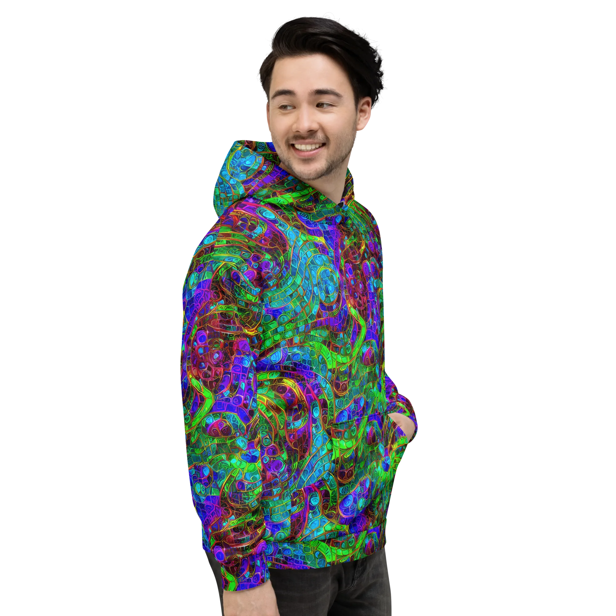 Jewel Circuit on Hoodie — Right