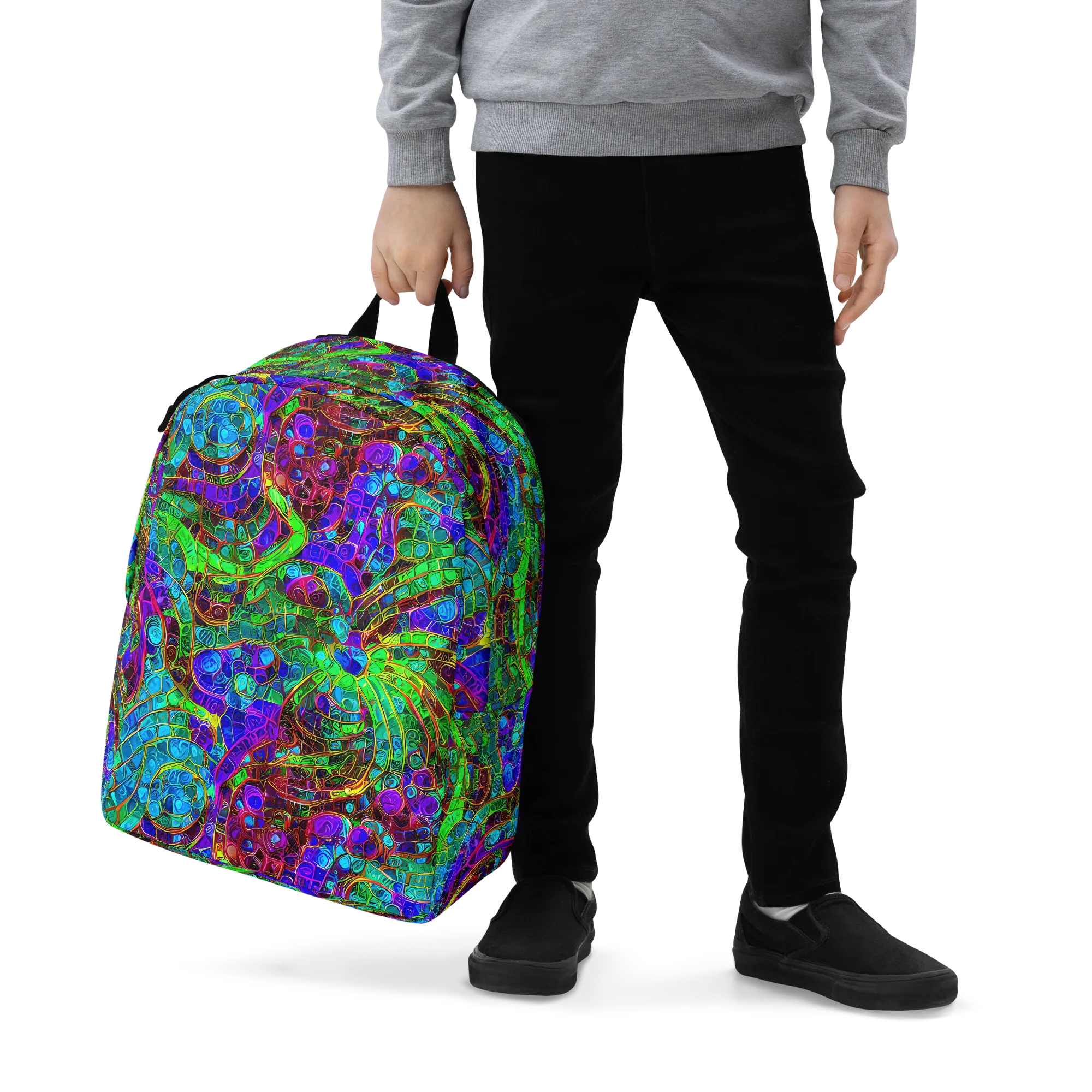 Jewel Circuit on Minimalist Backpack — Zoomed-in
