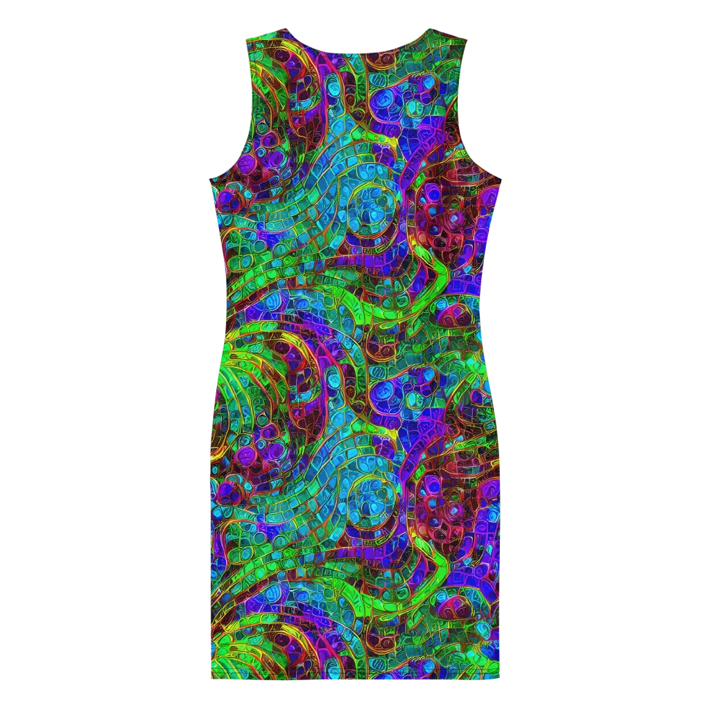 Jewel Circuit on Bodycon Dress — Back