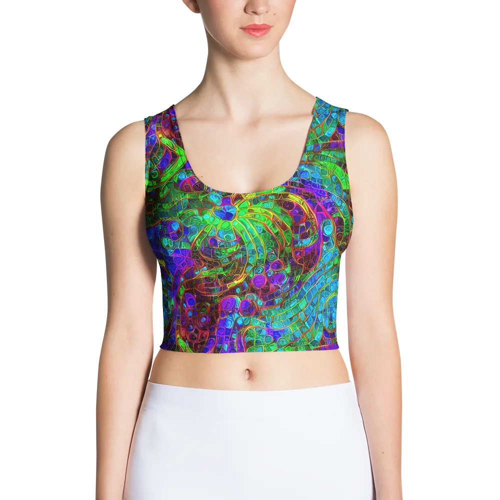 Jewel Circuit on Crop Top — Front