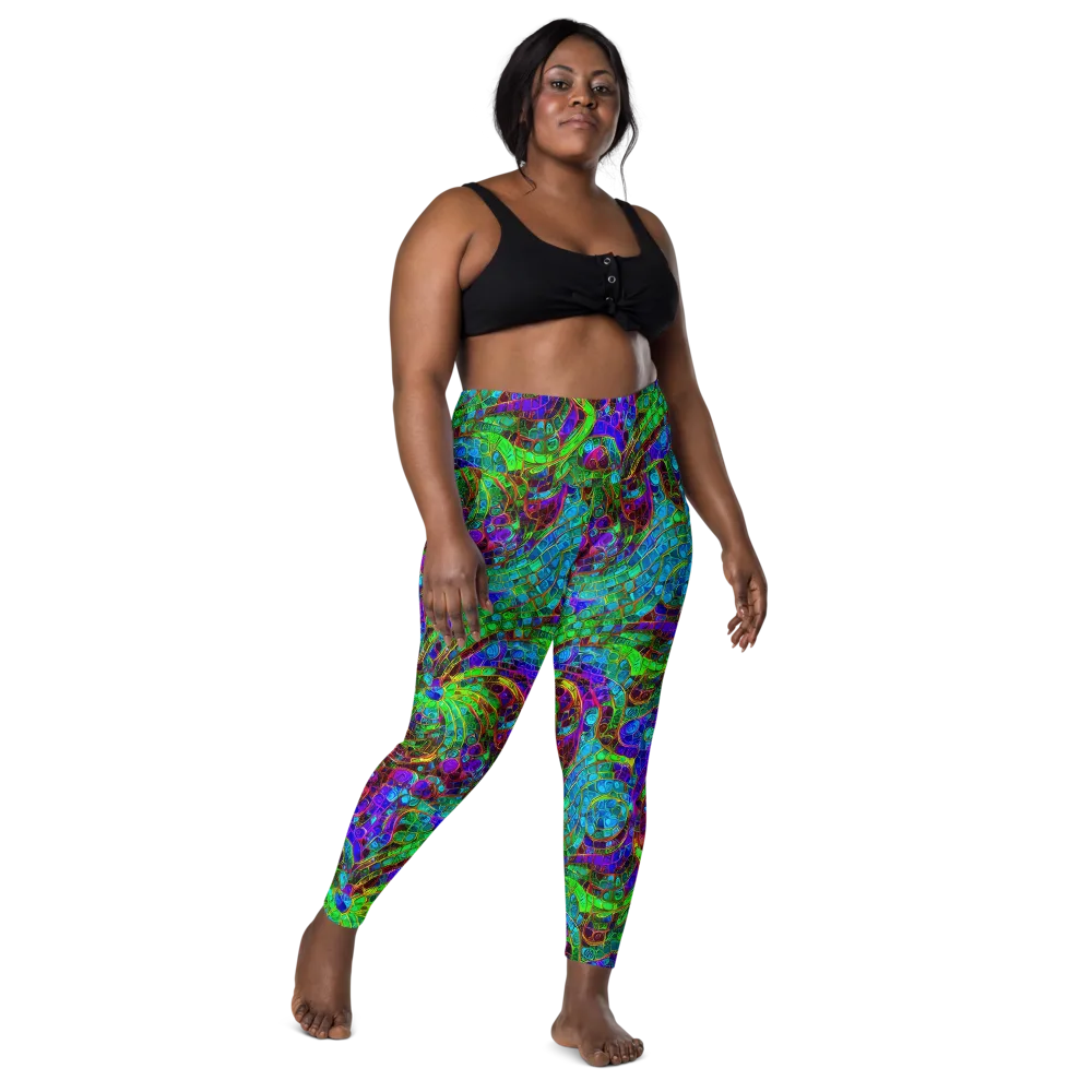 Jewel Circuit on Leggings with Pockets — Front