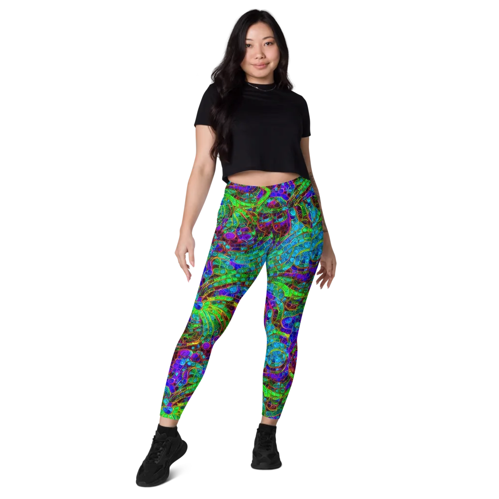 Jewel Circuit on Leggings with Pockets — Front