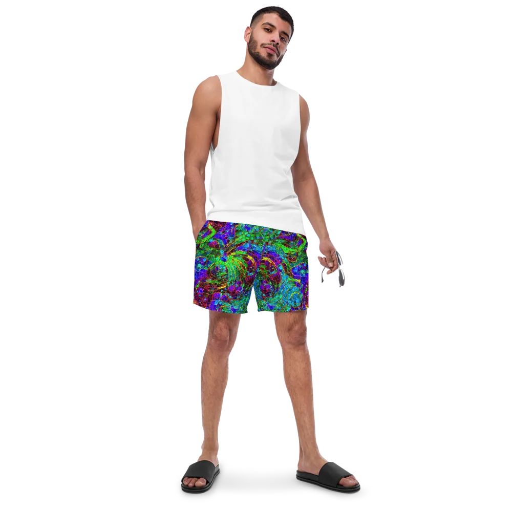 Jewel Circuit on Swim Trunks — Front