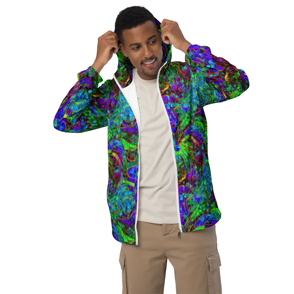 Jewel Circuit on Men's Windbreaker — Front