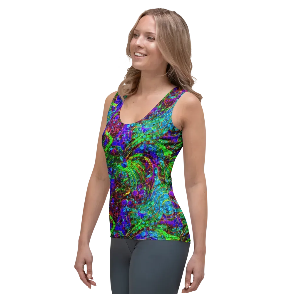 Jewel Circuit on Women's Tank Top — Left Front