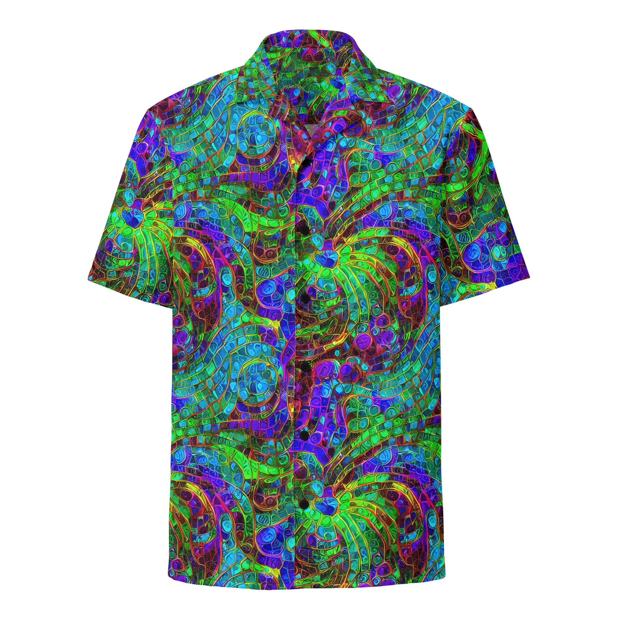 Jewel Circuit on Button Shirt — Front