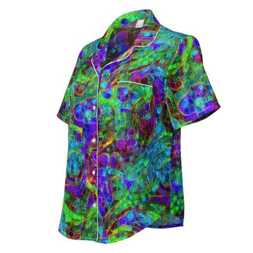 Jewel Circuit on a Women's Short Sleeve Pajama Top