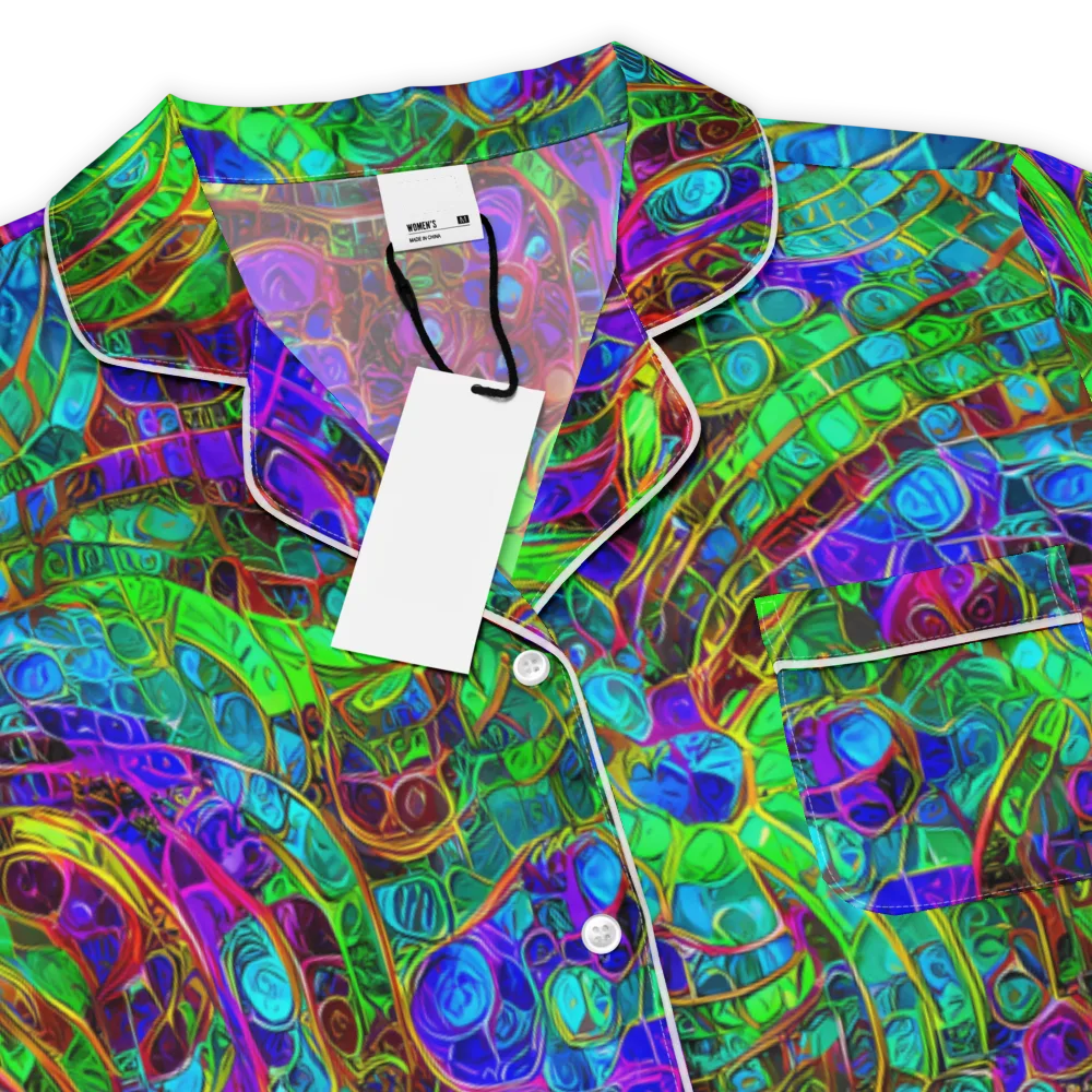 Jewel Circuit on Women's Short Sleeve Pajama Top — Product details