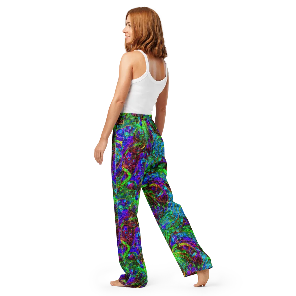 Jewel Circuit on Women's Pajama Pants — Back