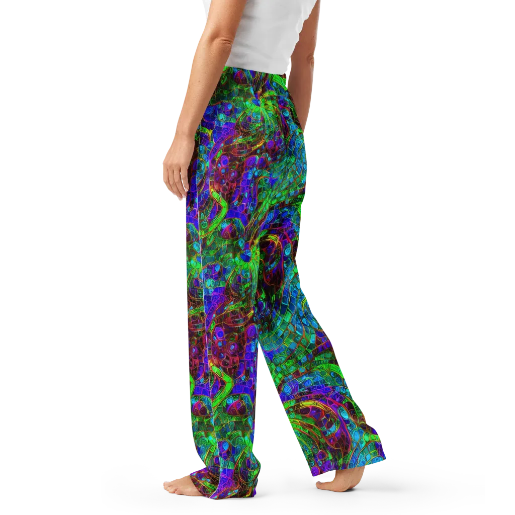 Jewel Circuit on Women's Pajama Pants — Left