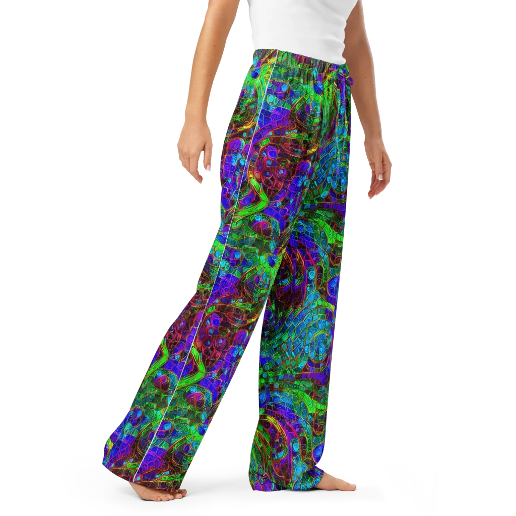 Jewel Circuit on Women's Pajama Pants — Right Front