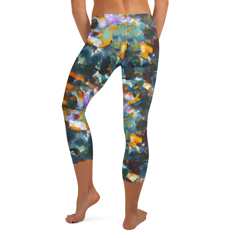 Abyssal Sparks on Capri Leggings — Back