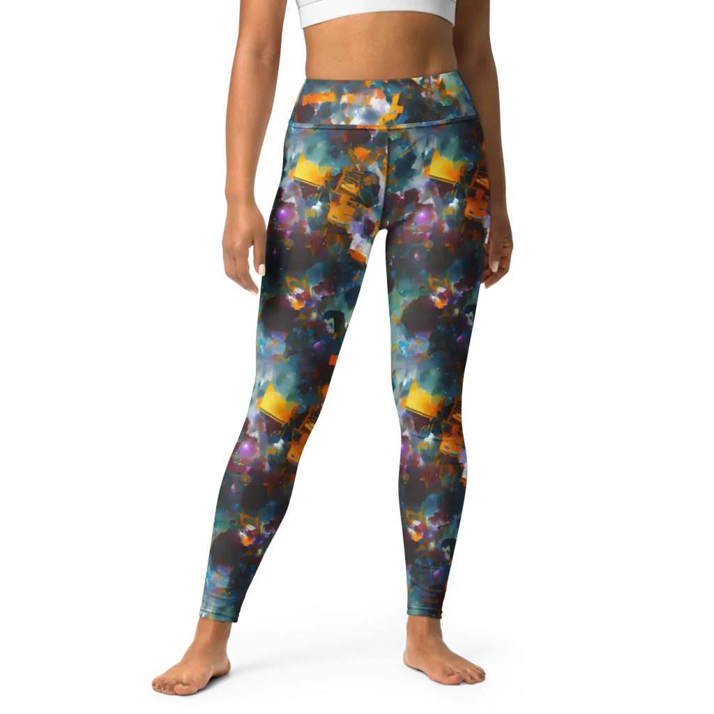 Abyssal Sparks on Yoga Leggings — Front