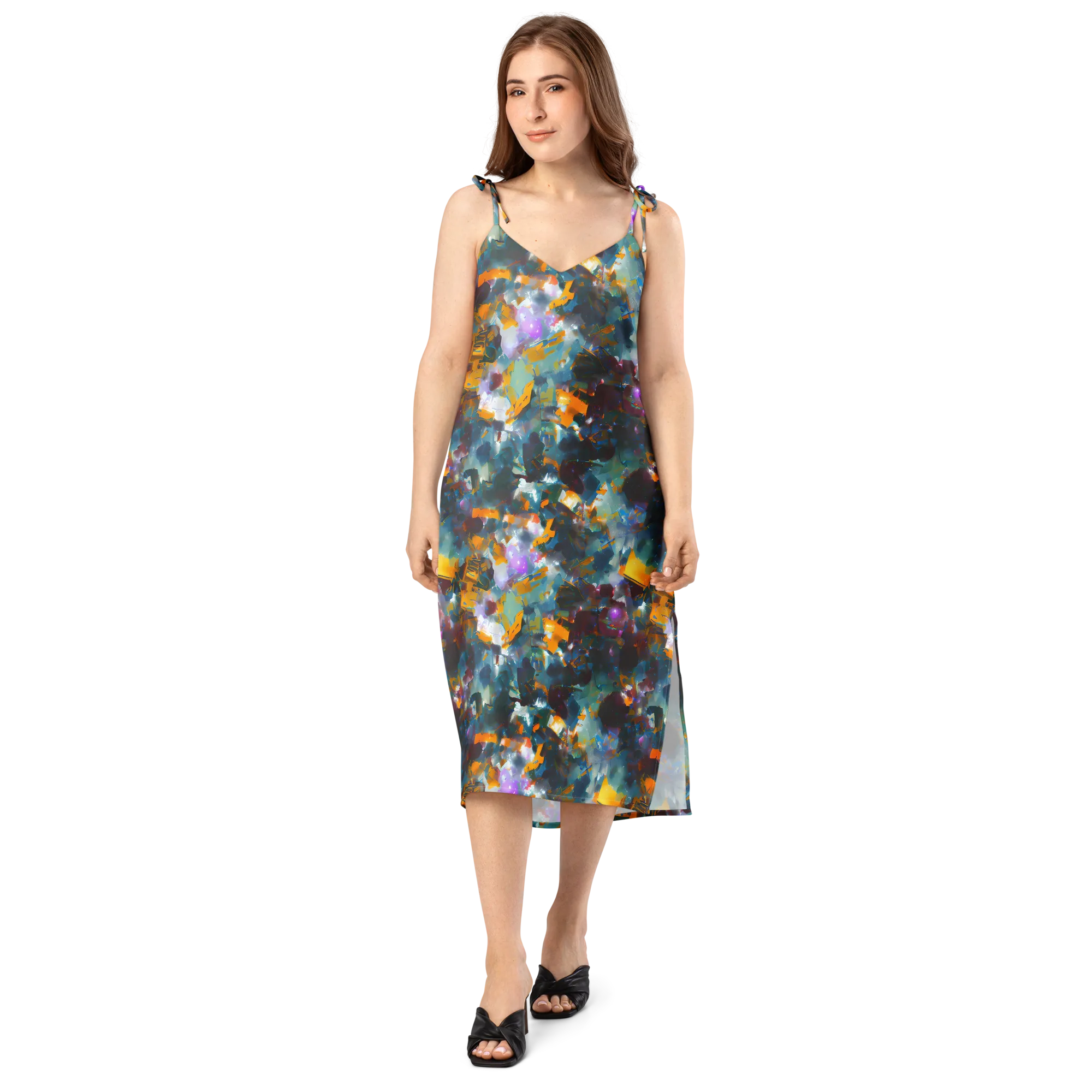 Abyssal Sparks on Slip Dress — Front