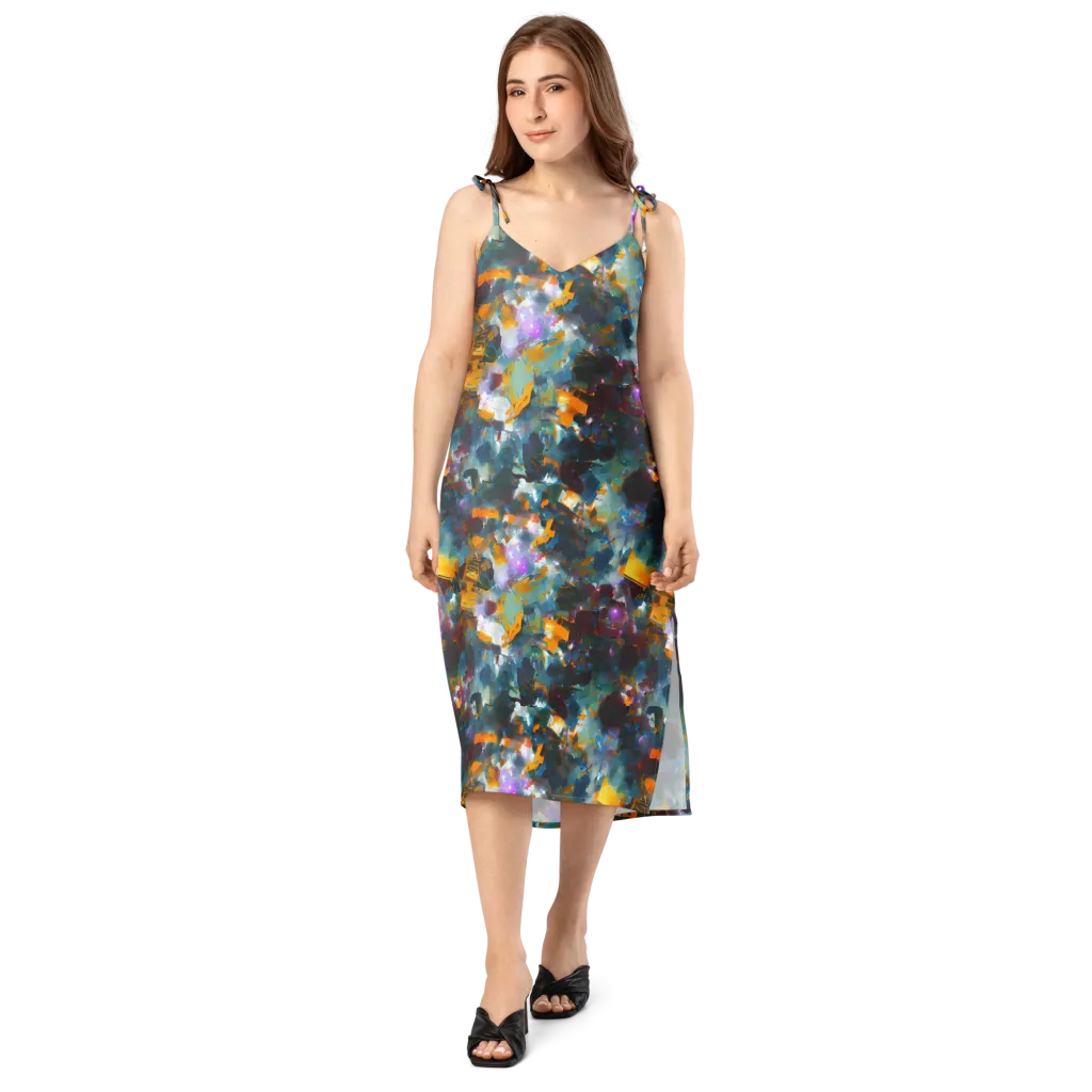 Abyssal Sparks on Slip Dress — Front