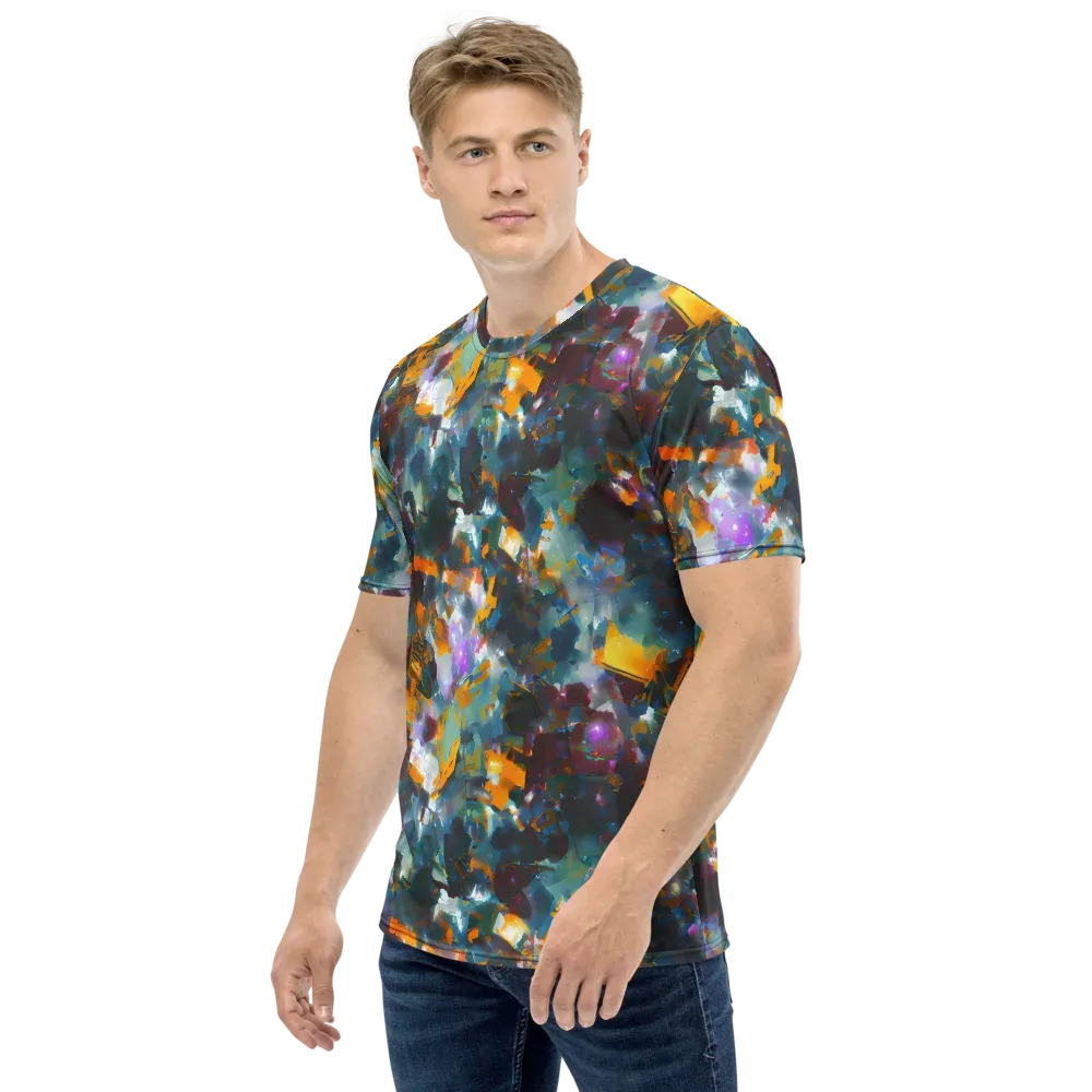 Abyssal Sparks on Men's Crew Neck T-Shirt — Left