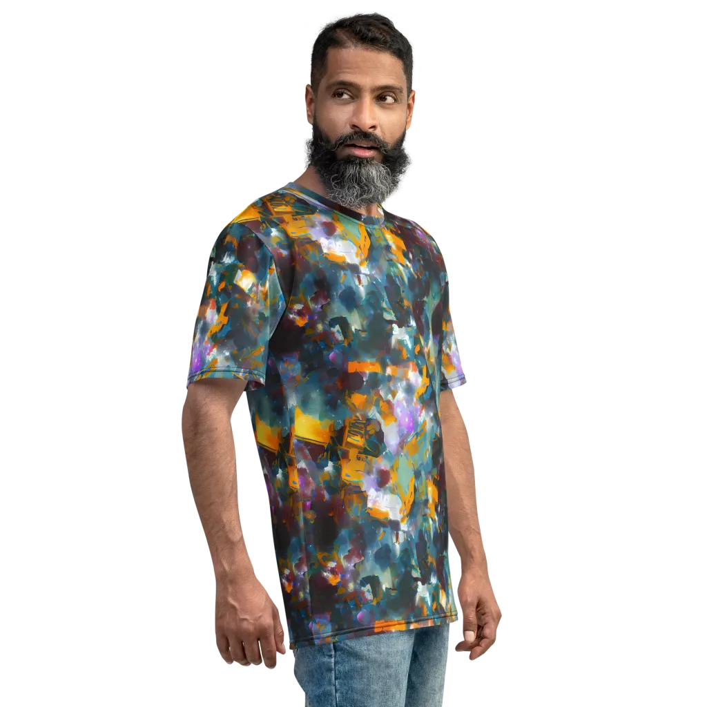 Abyssal Sparks on Men's Crew Neck T-Shirt — Right