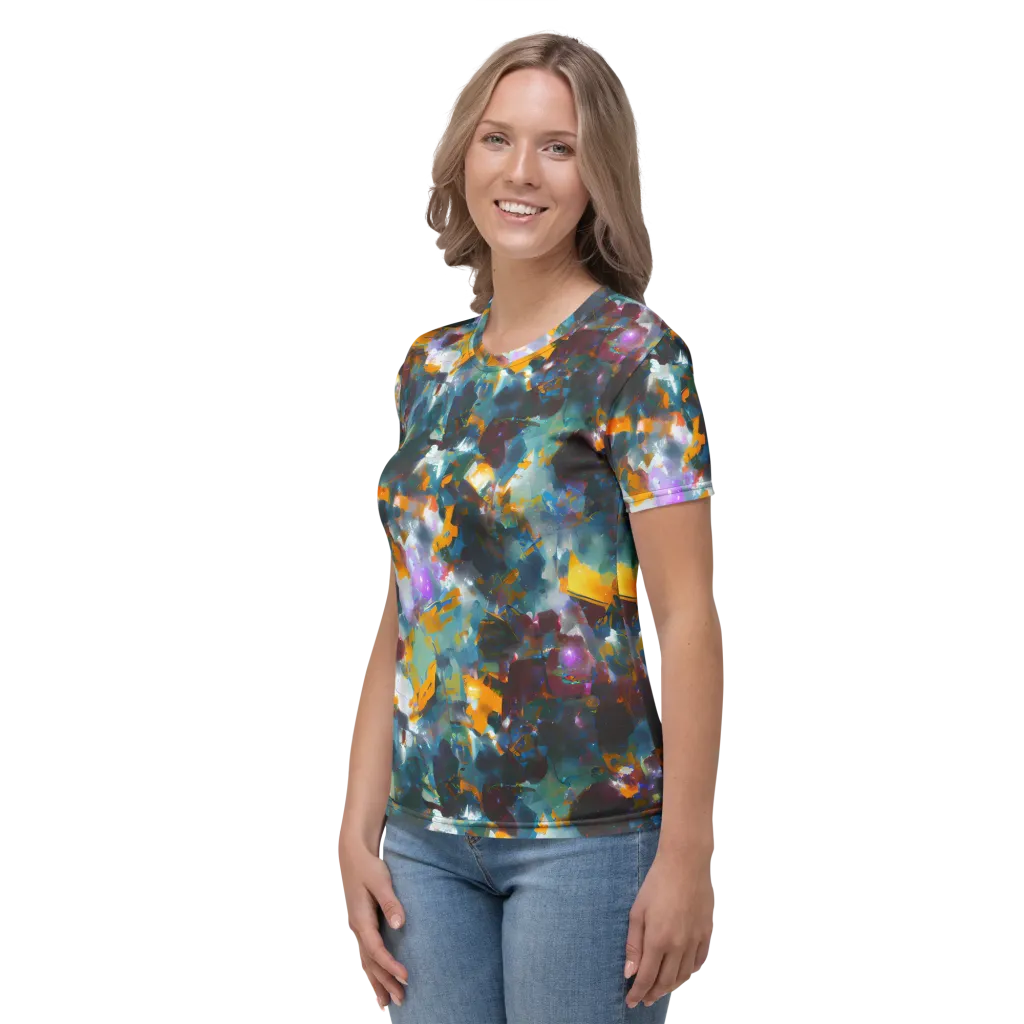 Abyssal Sparks on Women's Crew Neck T-Shirt — Left