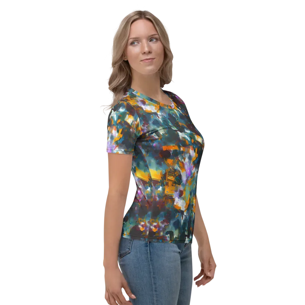 Abyssal Sparks on Women's Crew Neck T-Shirt — Right