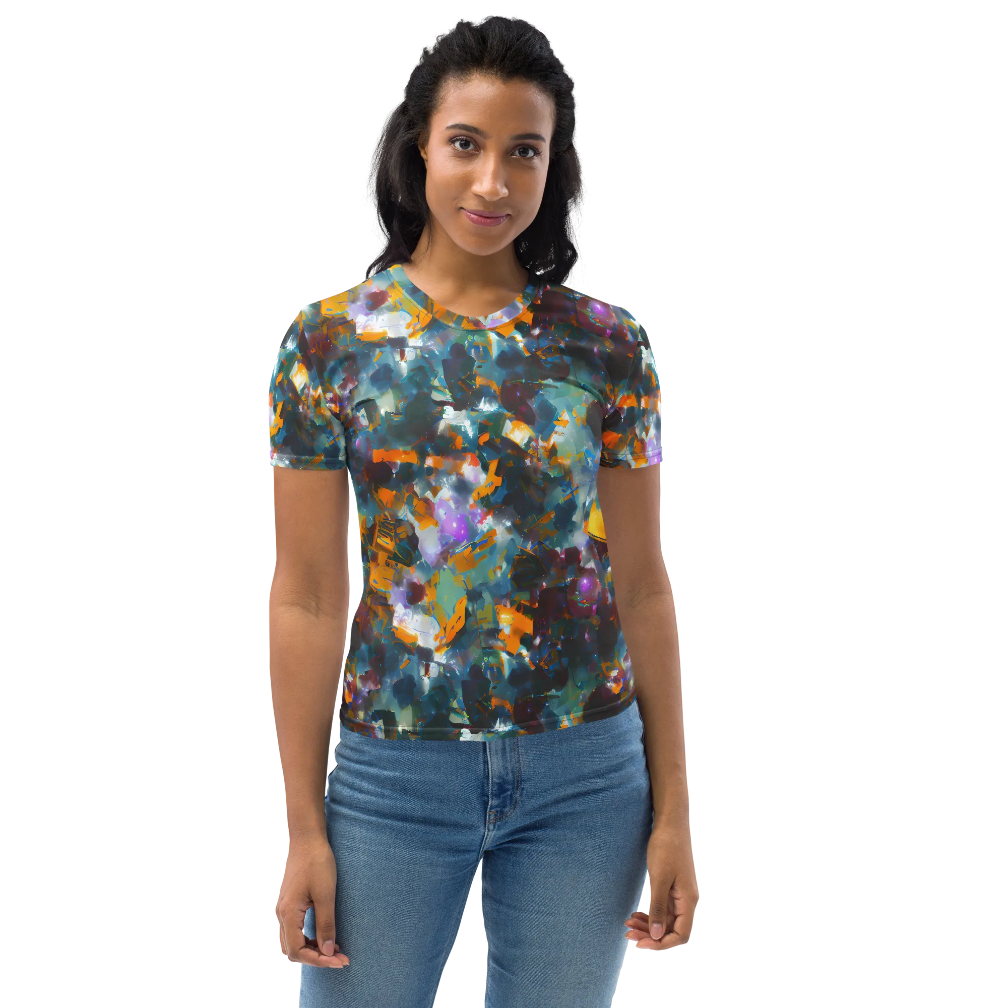 Abyssal Sparks on Women's Crew Neck T-Shirt — Front