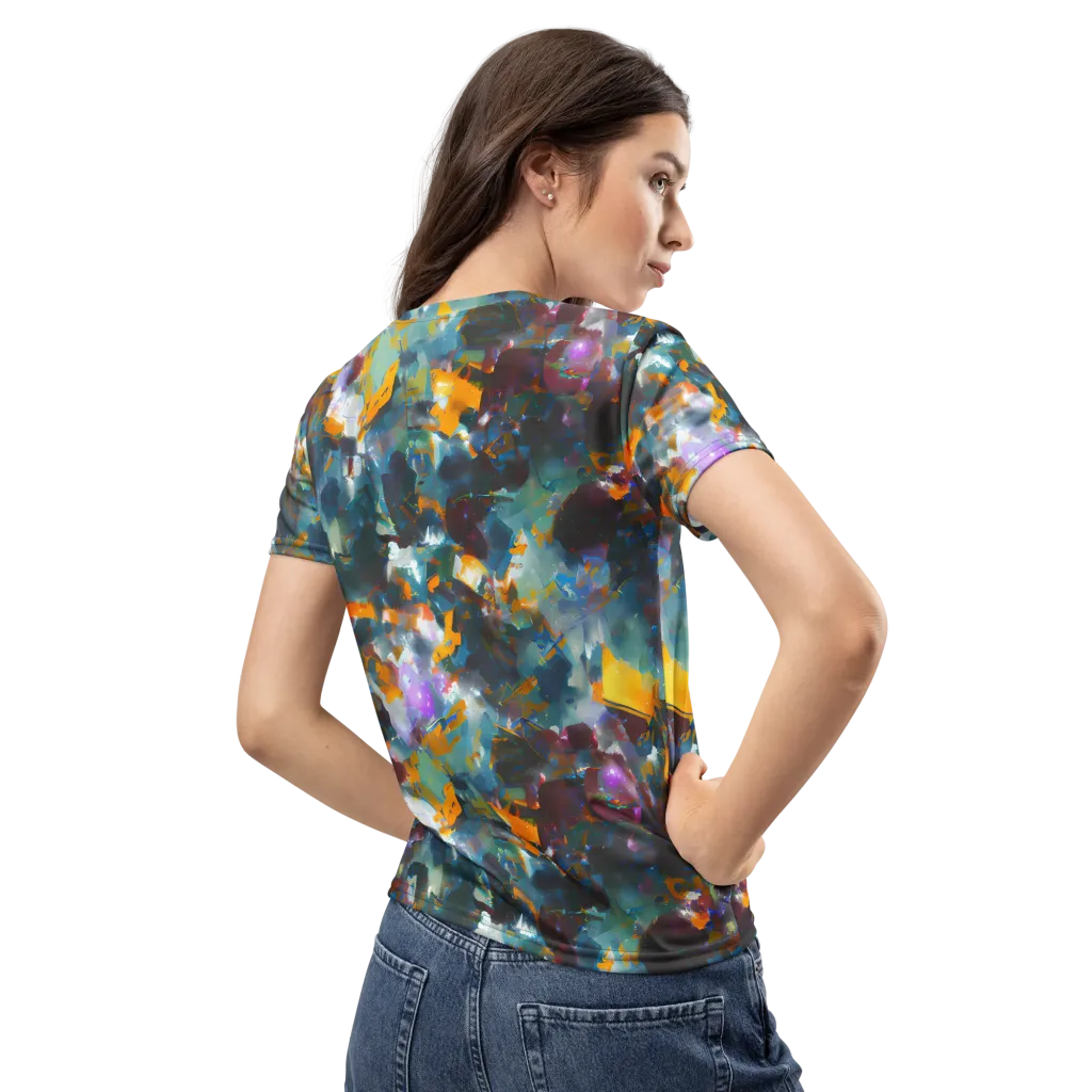 Abyssal Sparks on Women's Crew Neck T-Shirt — Back