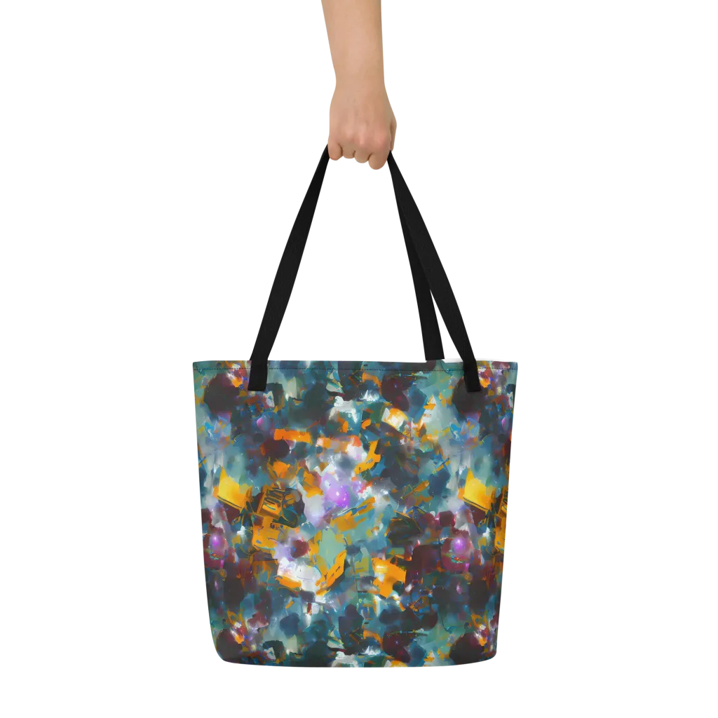 Abyssal Sparks on Large Tote Bag W/ Pocket — Front