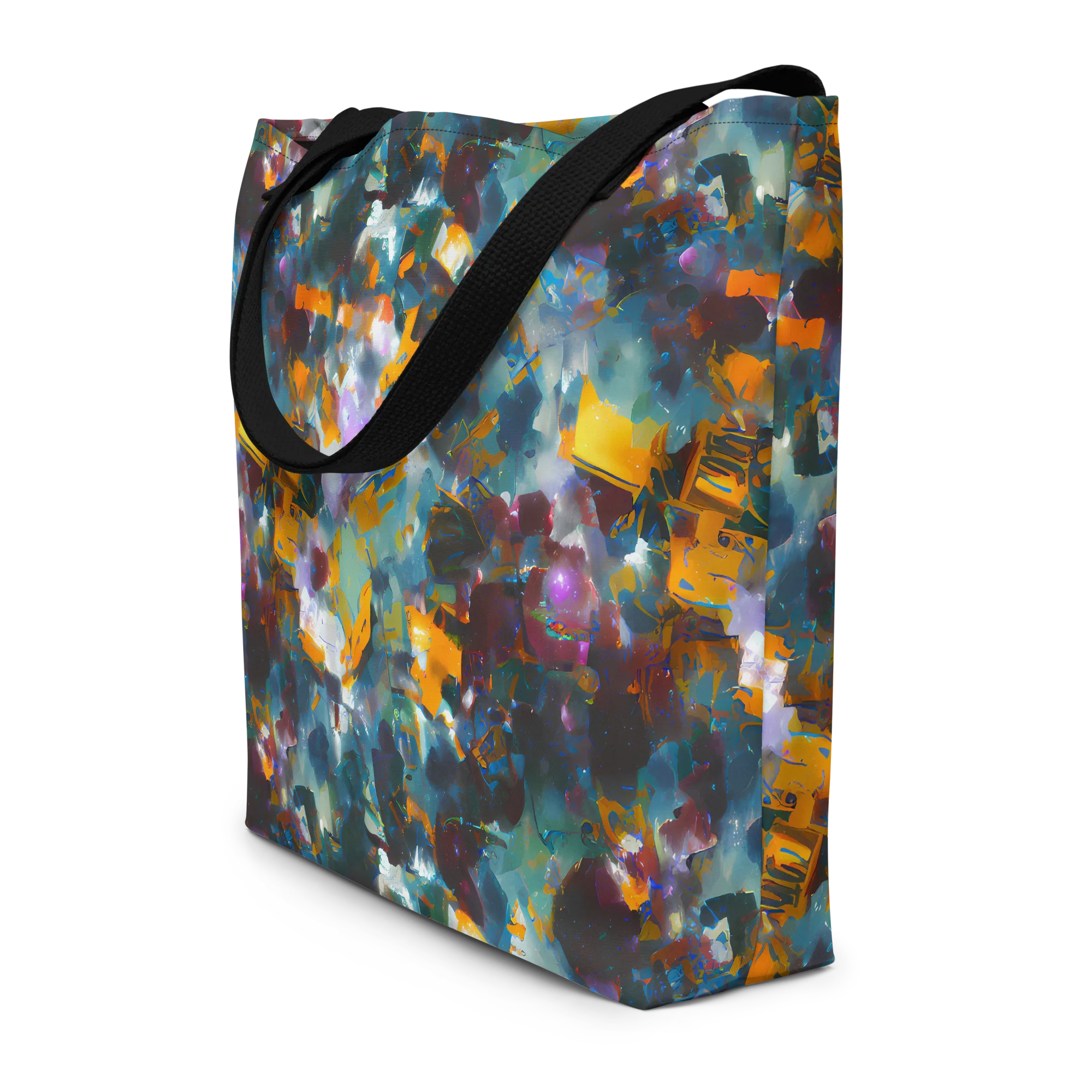 Abyssal Sparks on Large Tote Bag W/ Pocket — Front