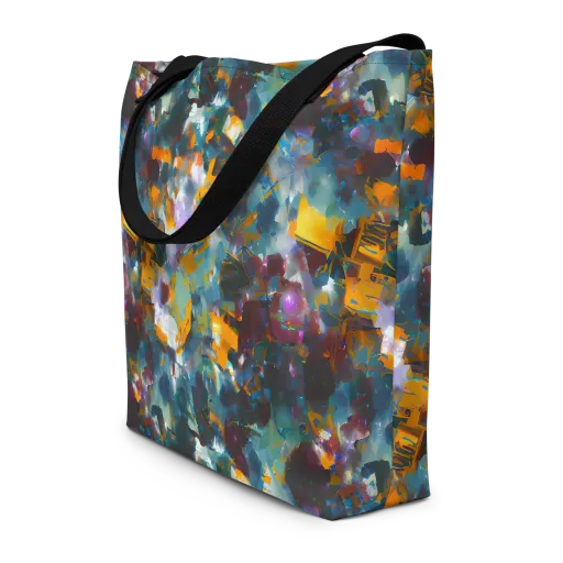 Abyssal Sparks on a Large Tote Bag W/ Pocket