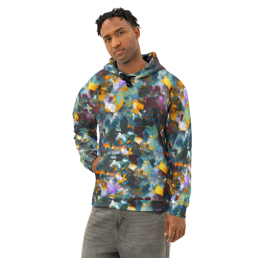 Abyssal Sparks on Cotton Hoodie — Left Front
