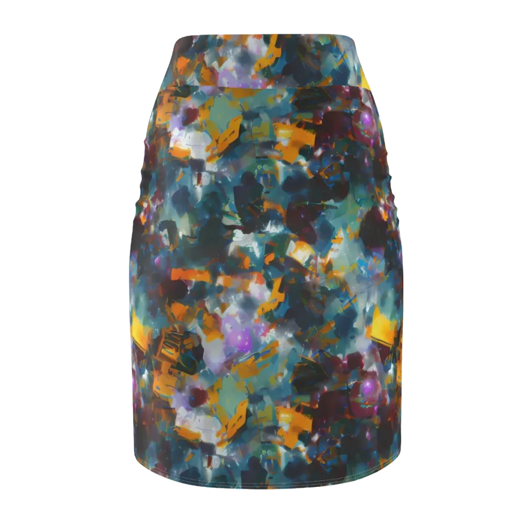 Abyssal Sparks on Pencil Skirt — Back