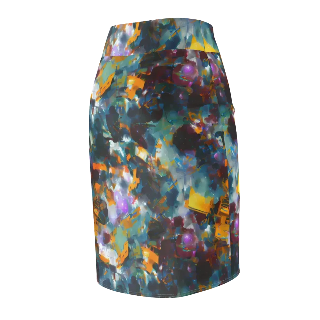 Abyssal Sparks on Pencil Skirt — Back Side