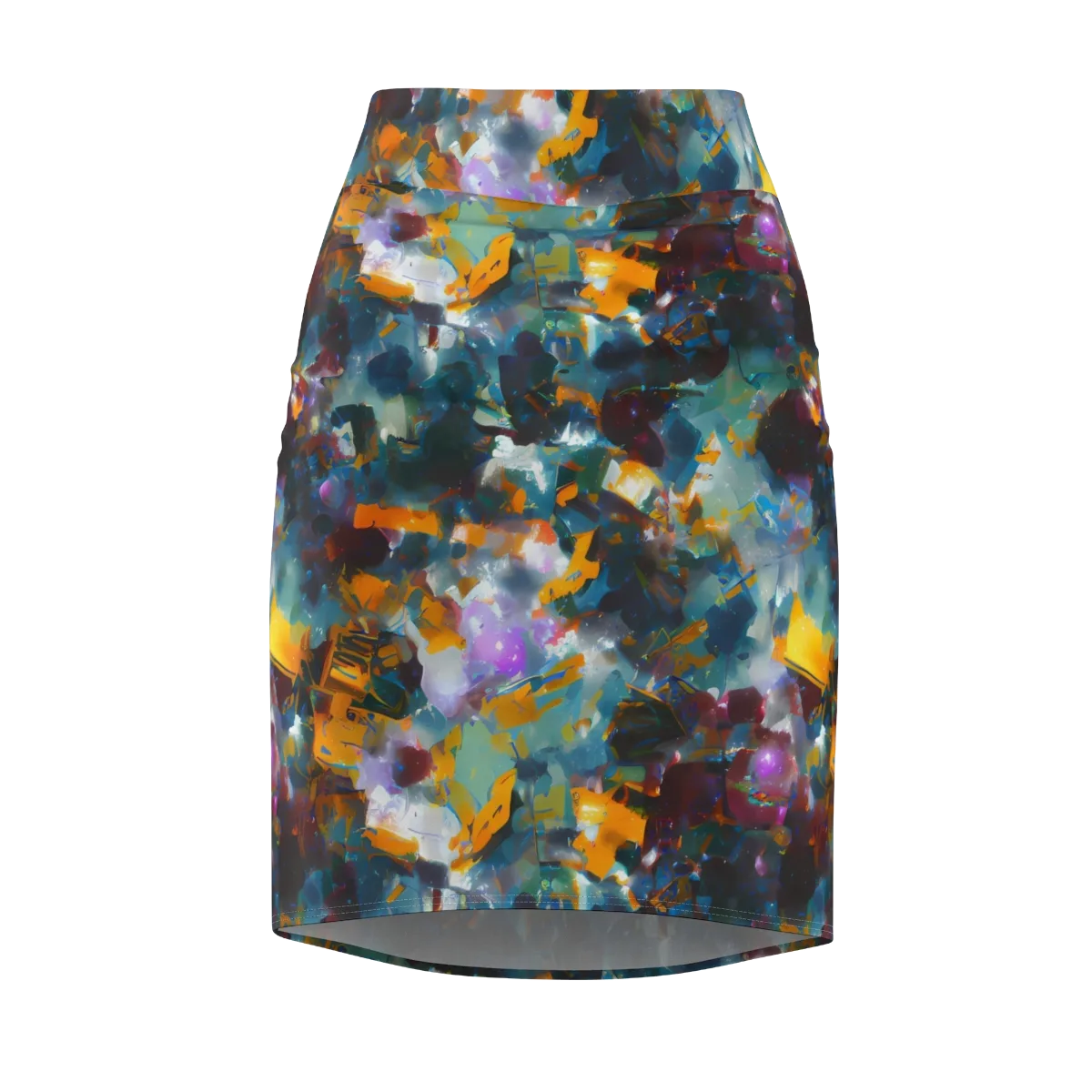 Abyssal Sparks on Pencil Skirt — Front