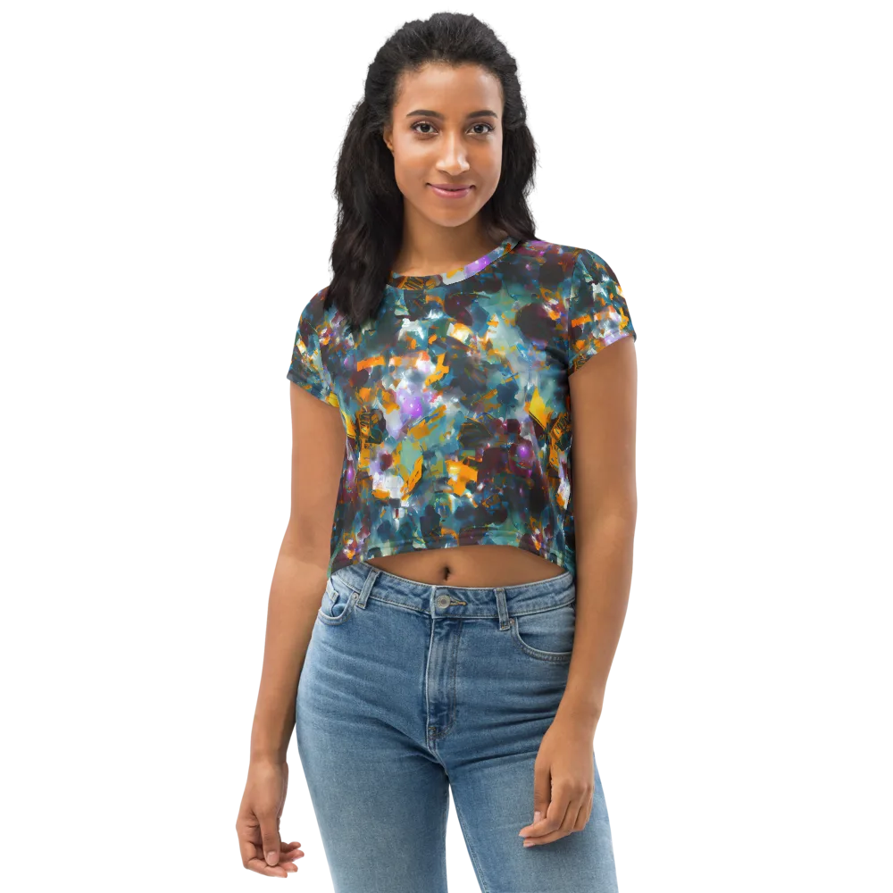 Abyssal Sparks on Crop Tee — Front