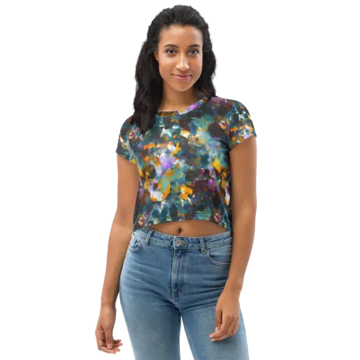 Abyssal Sparks on a Crop Tee
