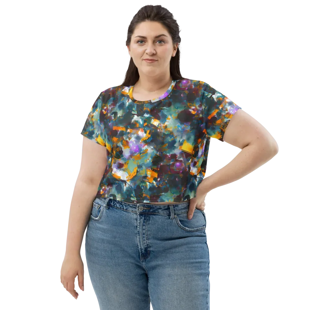 Abyssal Sparks on Crop Tee — Front