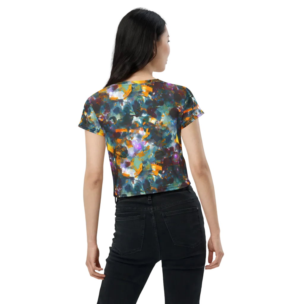 Abyssal Sparks on Crop Tee — Back
