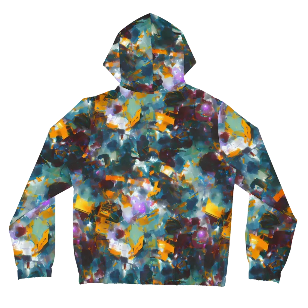 Abyssal Sparks on Women's Full-Zip Hoodie — Back