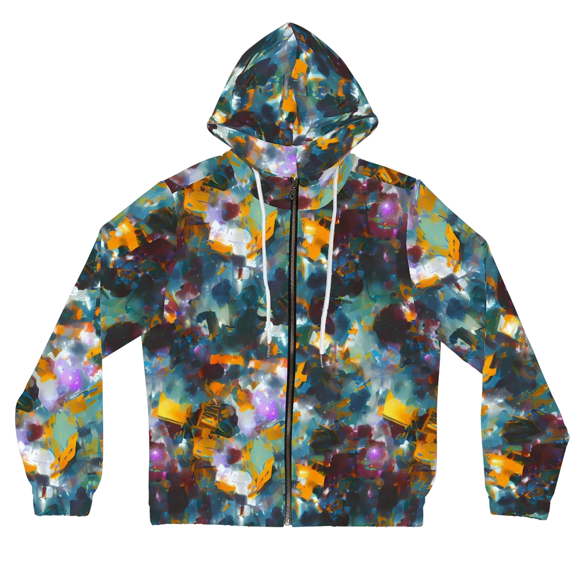 Abyssal Sparks on Women's Full-Zip Hoodie — Front