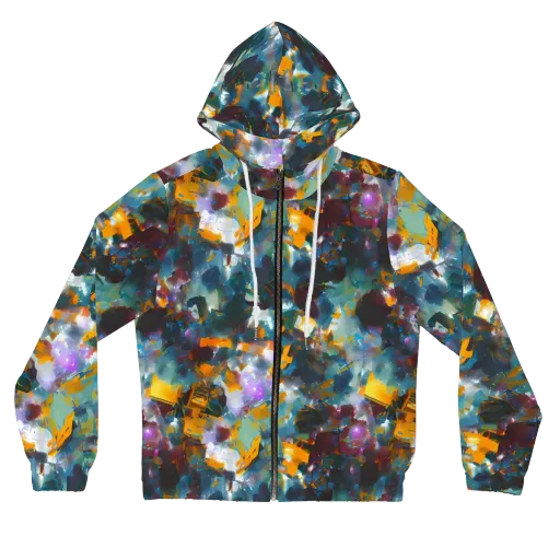 Abyssal Sparks on a Women's Full-Zip Hoodie