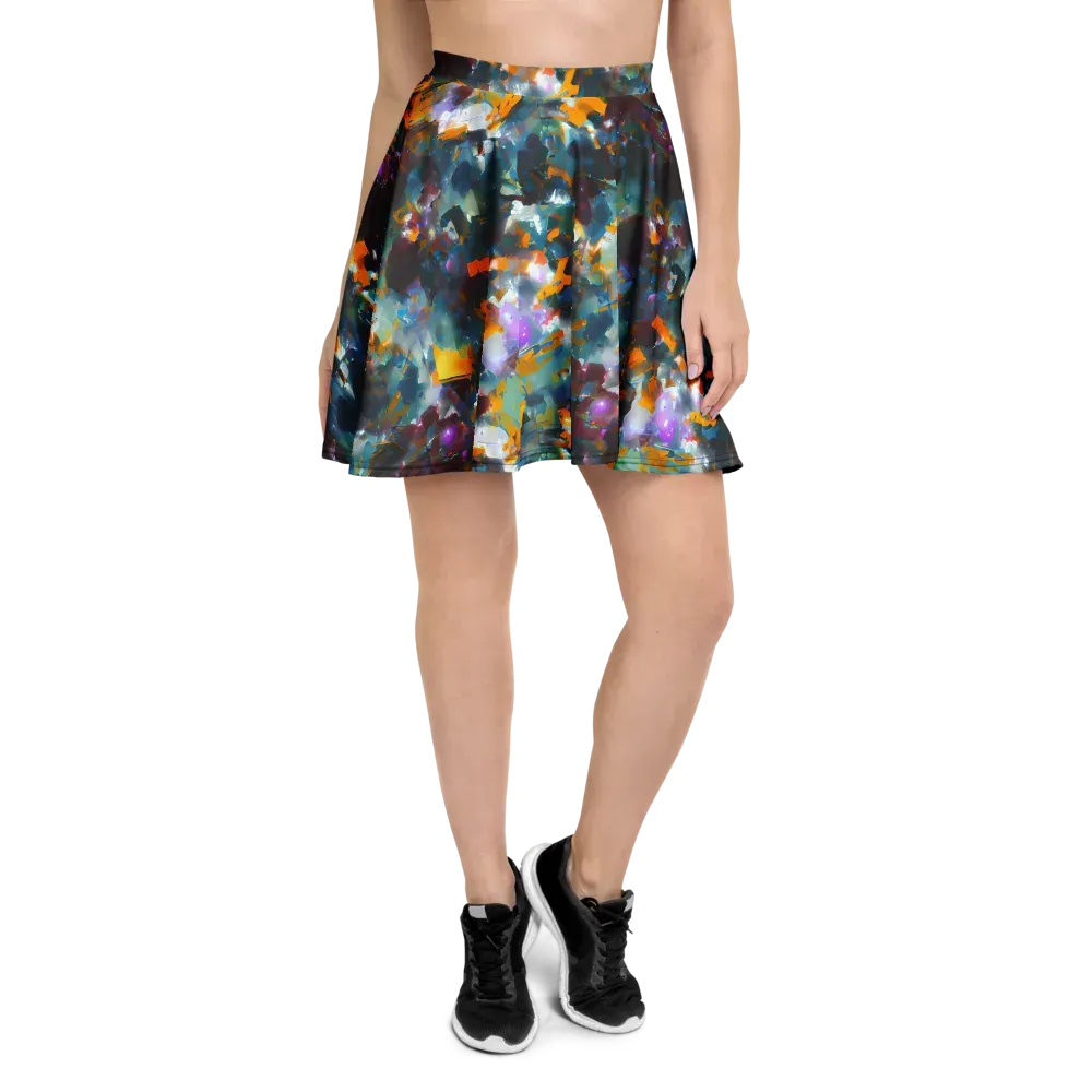 Abyssal Sparks on Skater Skirt — Front